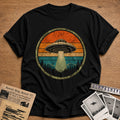 Retro Ufo Badge 19 T-Shirt - Black