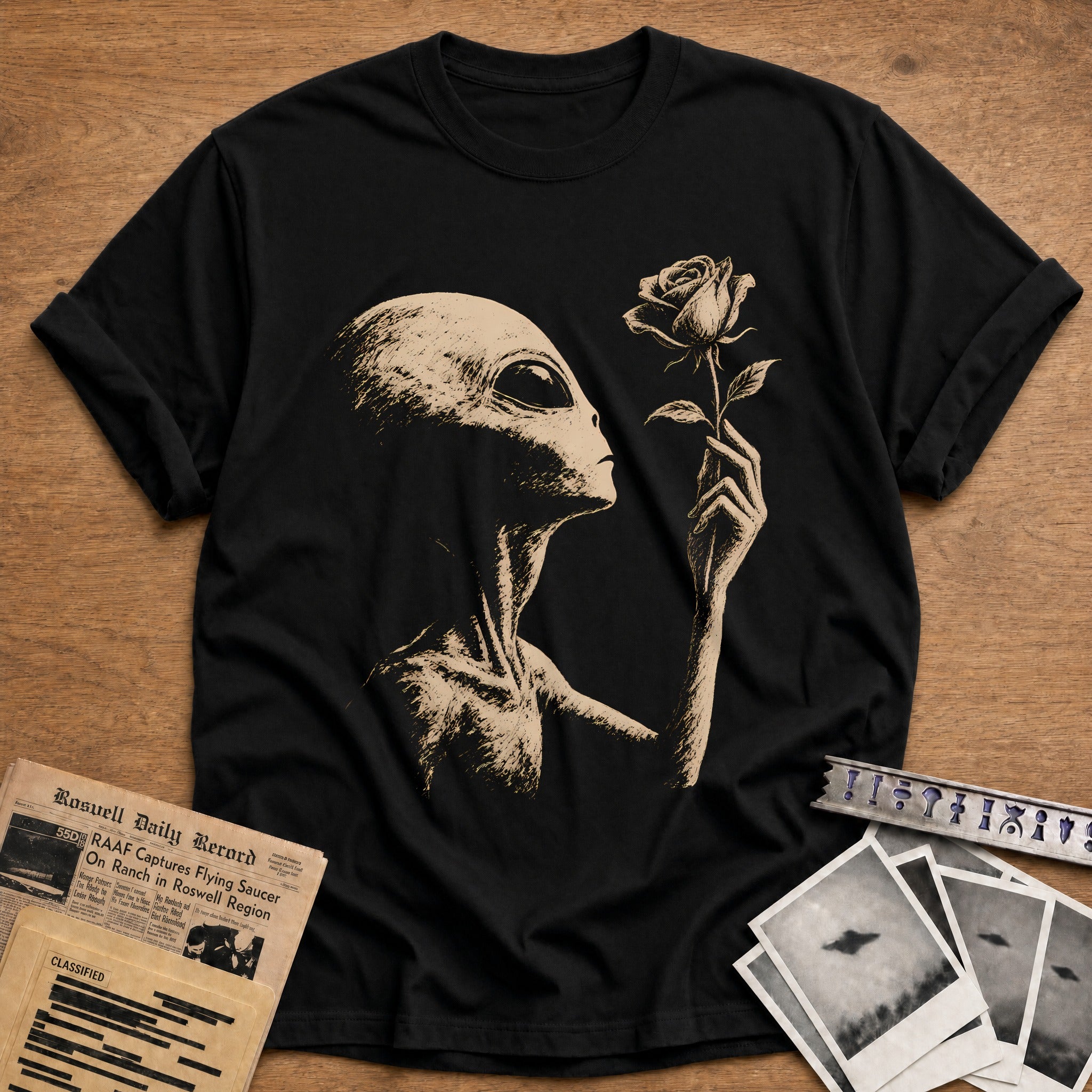 Rose 27 T-Shirt - Black