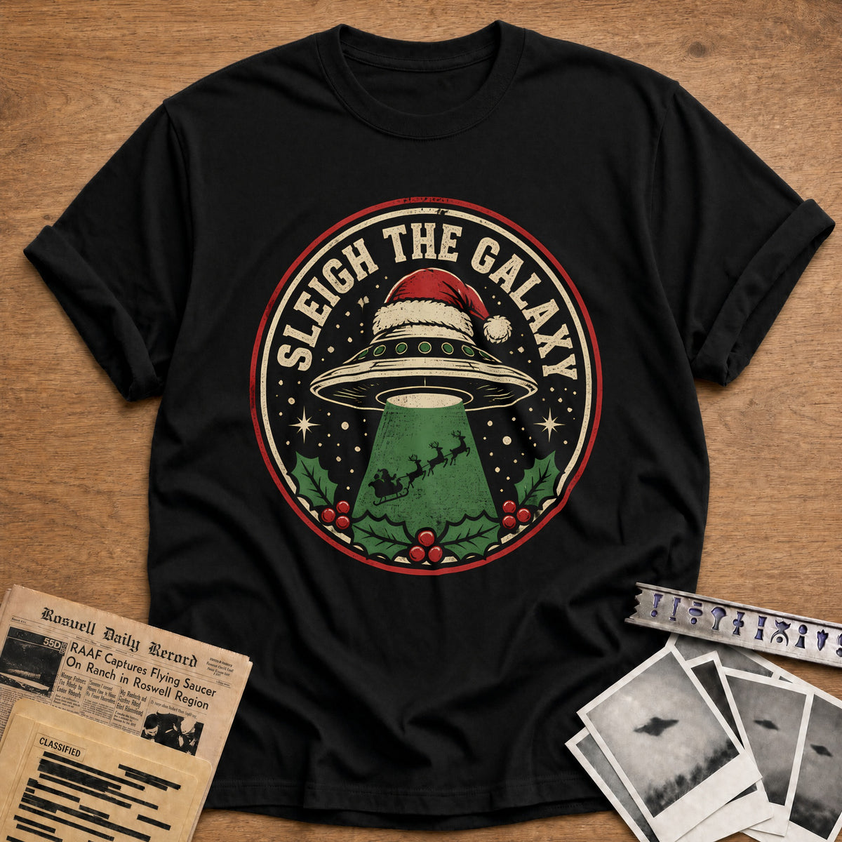 Sleigh The Galaxy 24 T-Shirt - Black