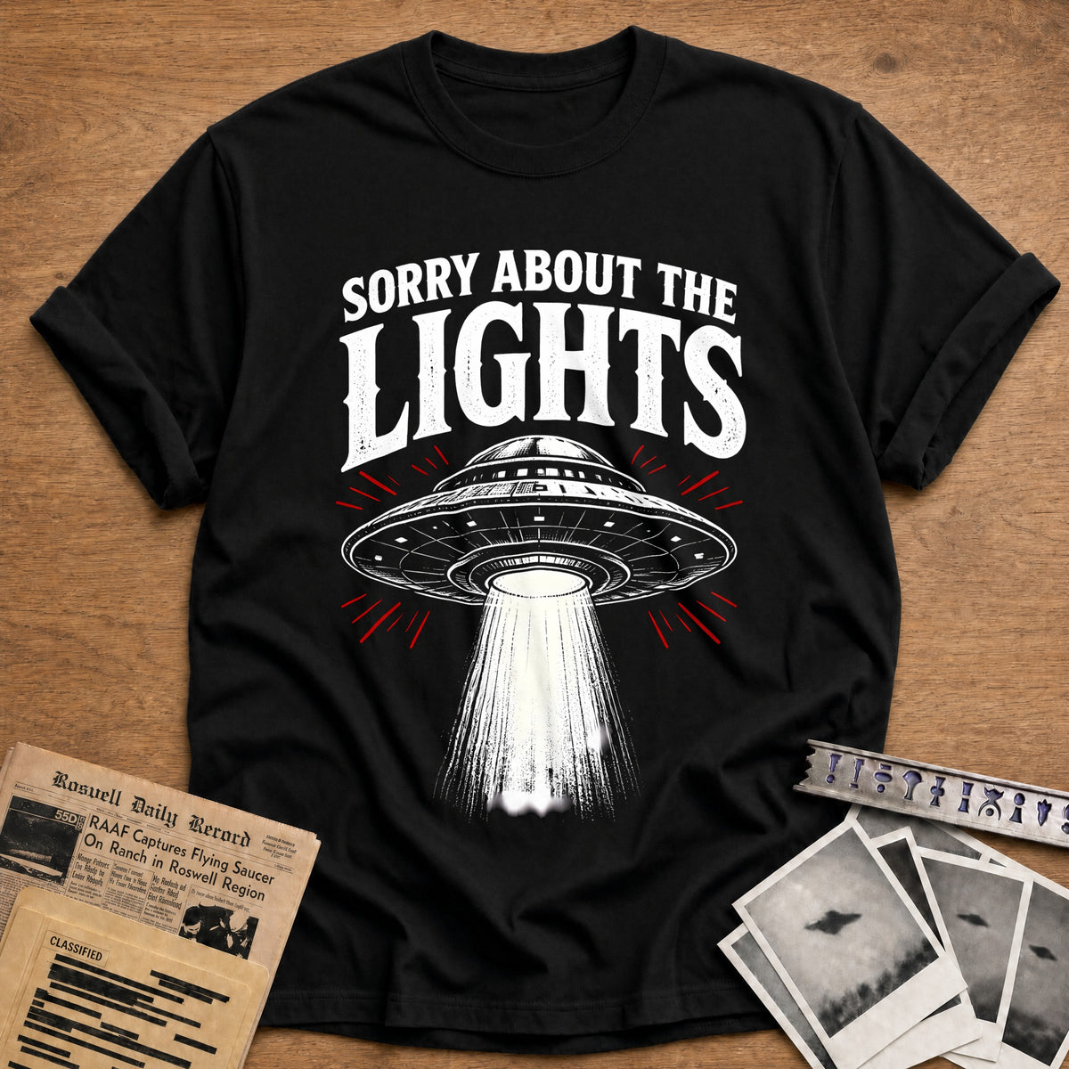 Sorry About The Lights 59 T-Shirt - Black