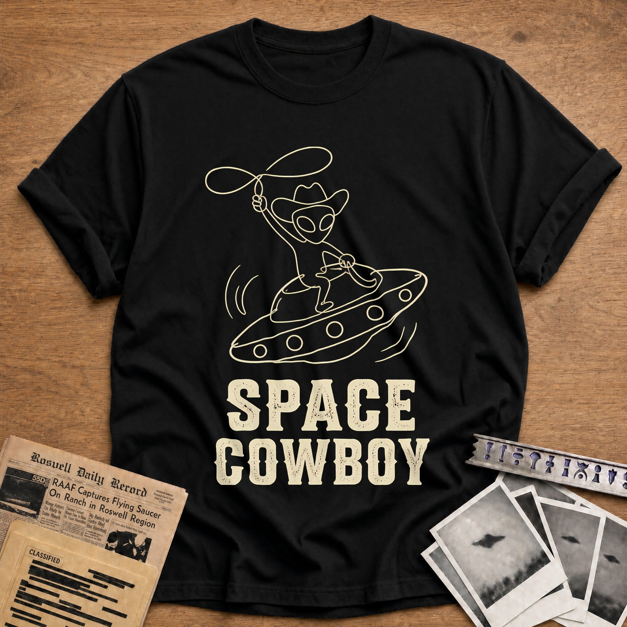 Space Cowboy 87 T-Shirt - Black