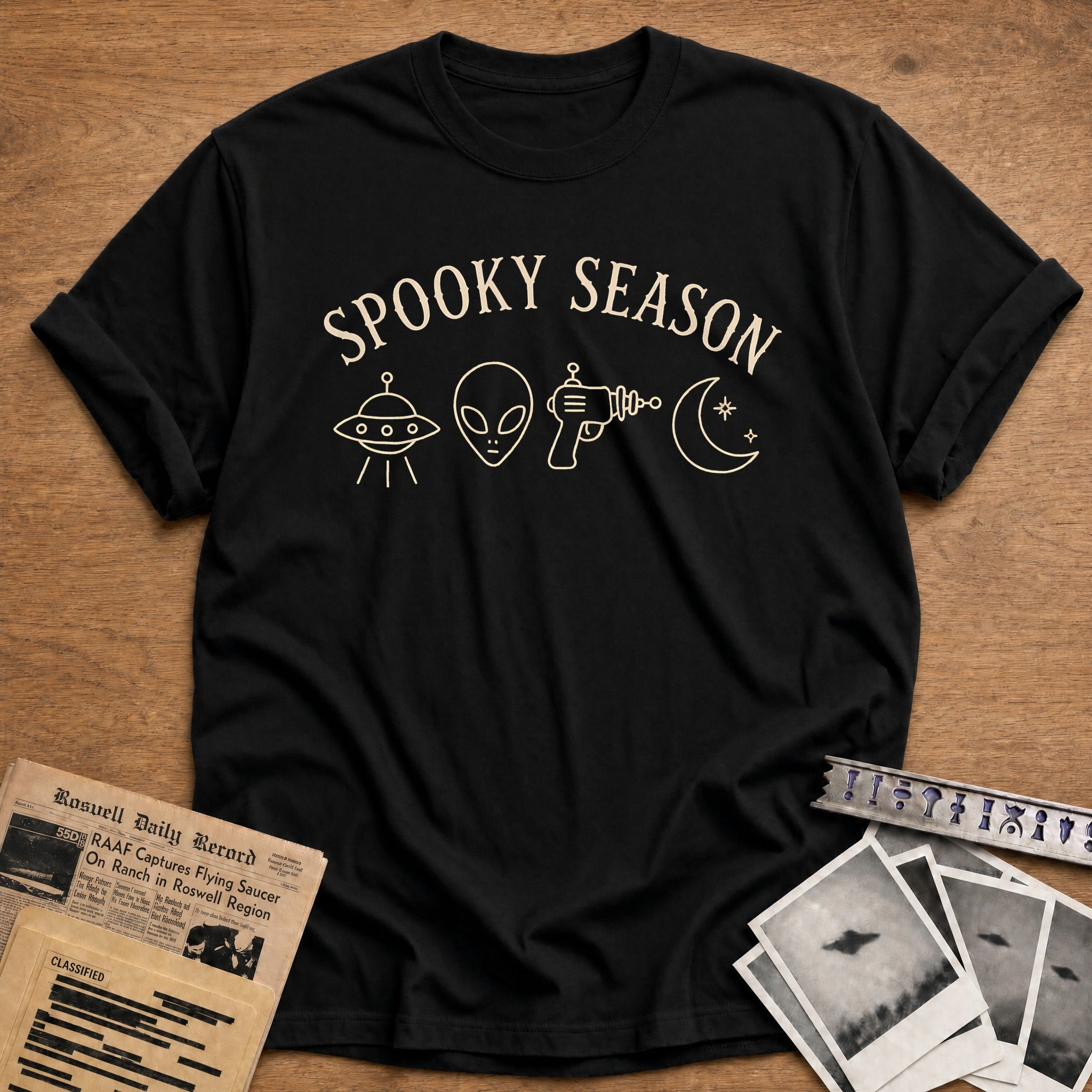 Spooky Season Alien Icons 88 - Black