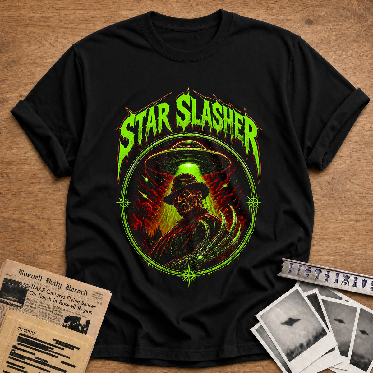 Star Slasher 46 T-Shirt - Black