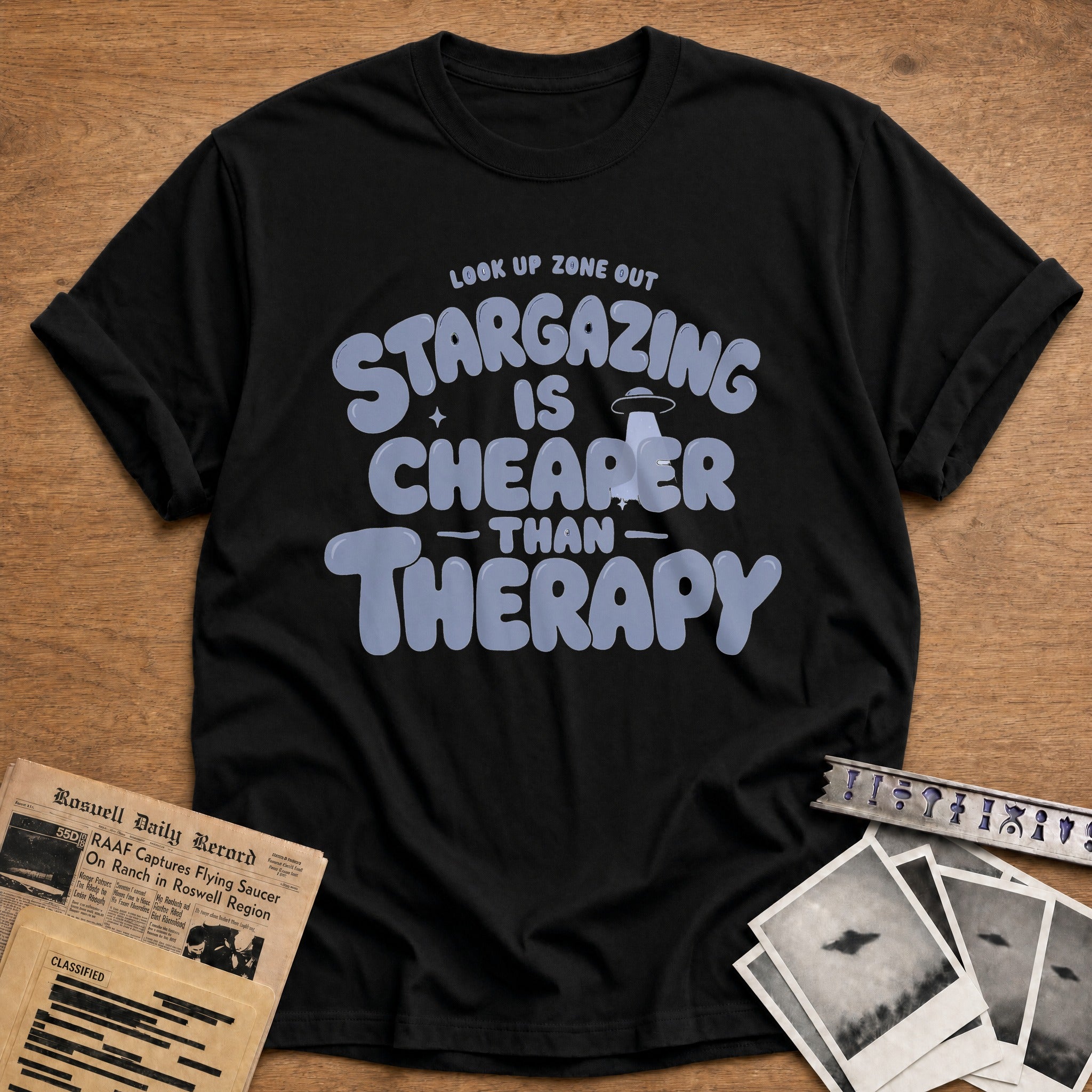 Stargazing Is Cheaper Than Therapy 03 - Black
