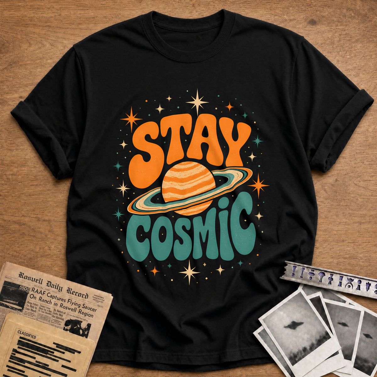 Stay Cosmic 53 T-Shirt - Black