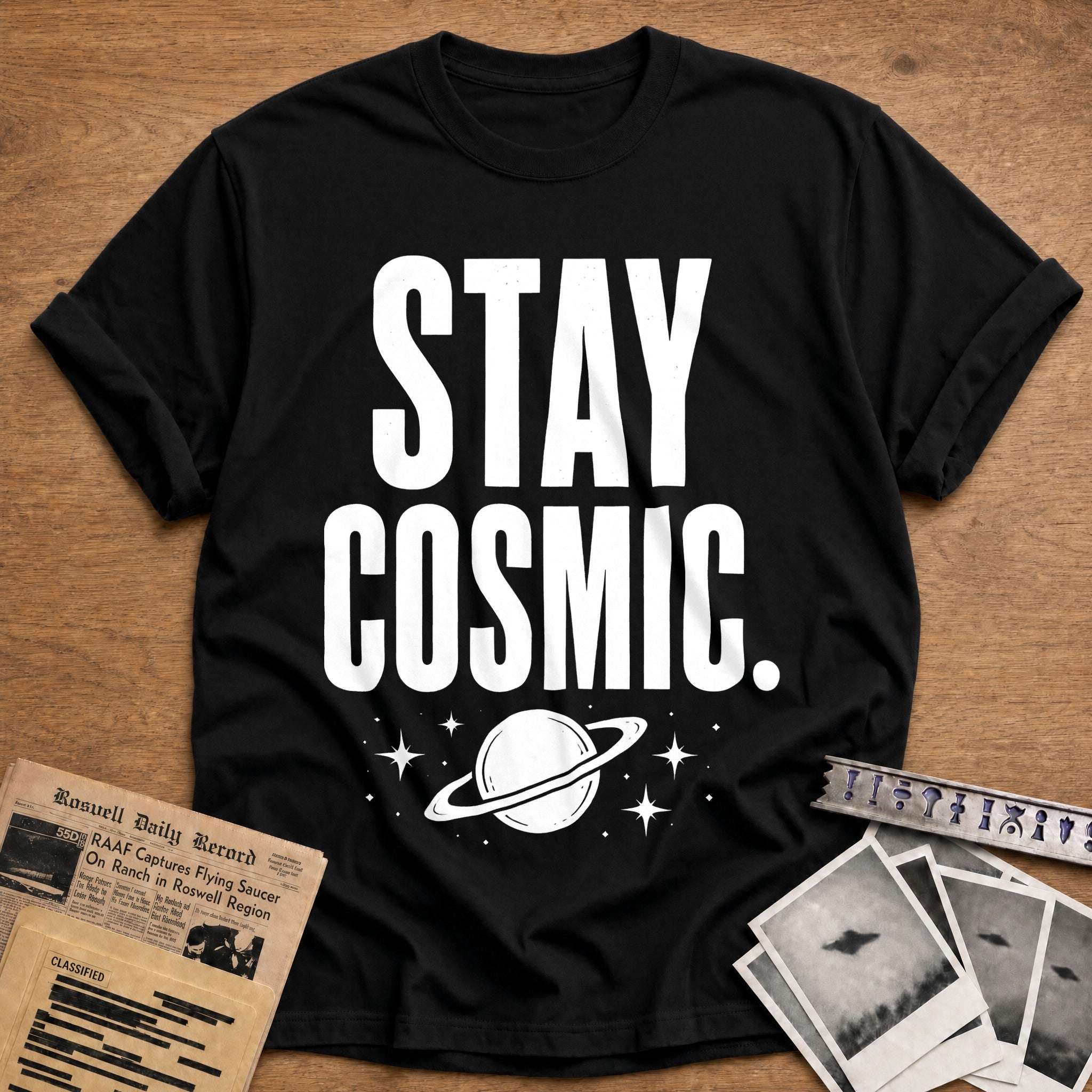 Stay Cosmic 81 T-Shirt - Black