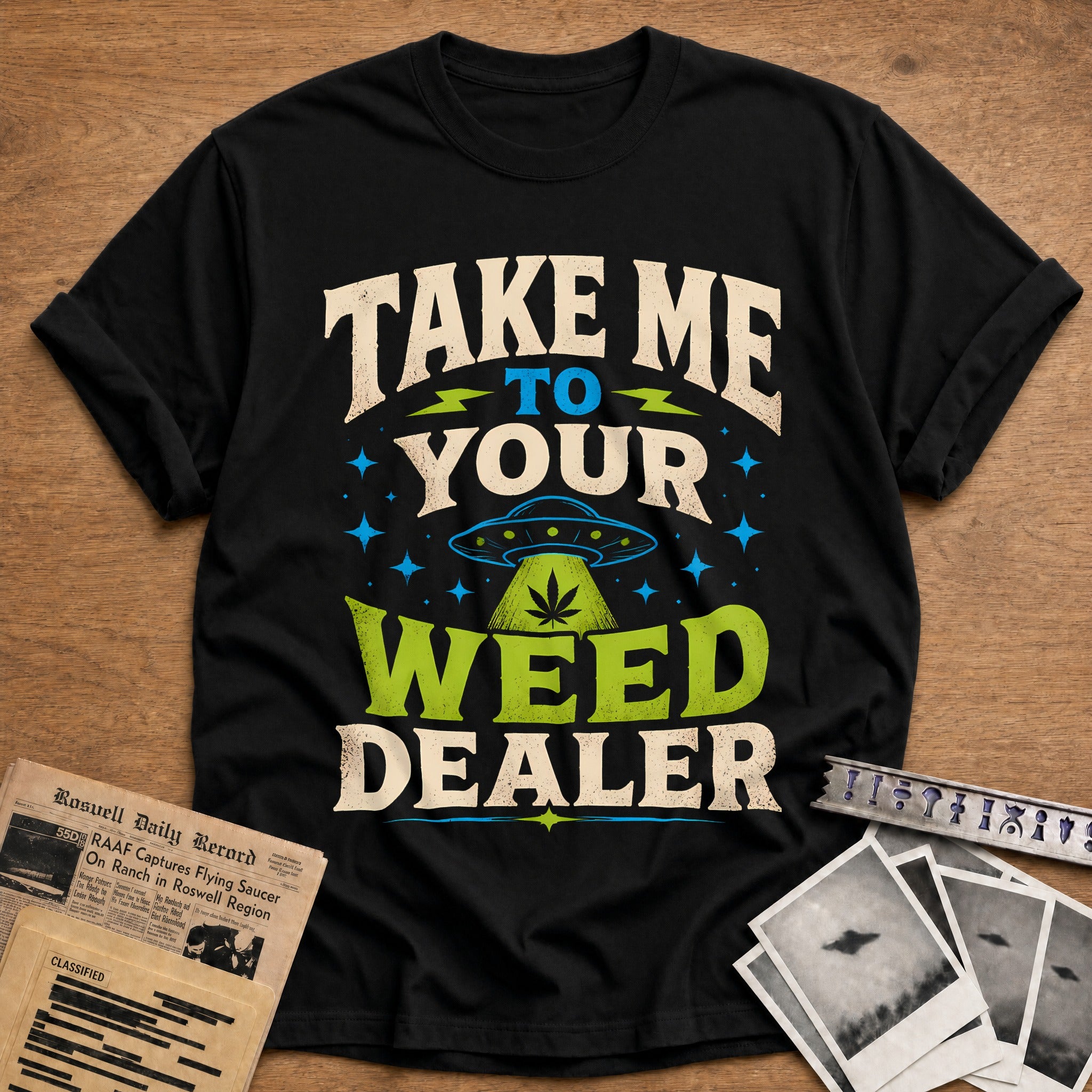 Take Me To Your Weed Dealer 89 T-Shirt - Black