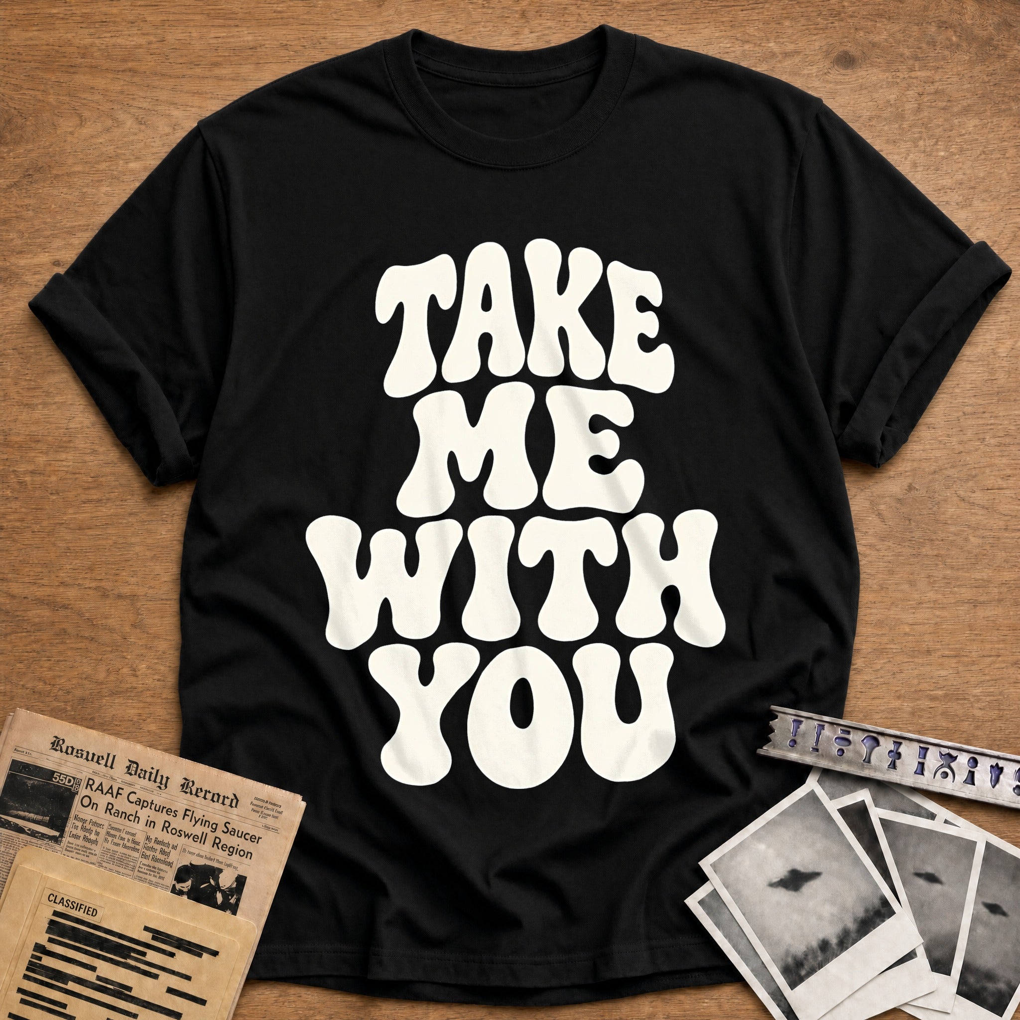 Take Me With You 25 T-Shirt - Black