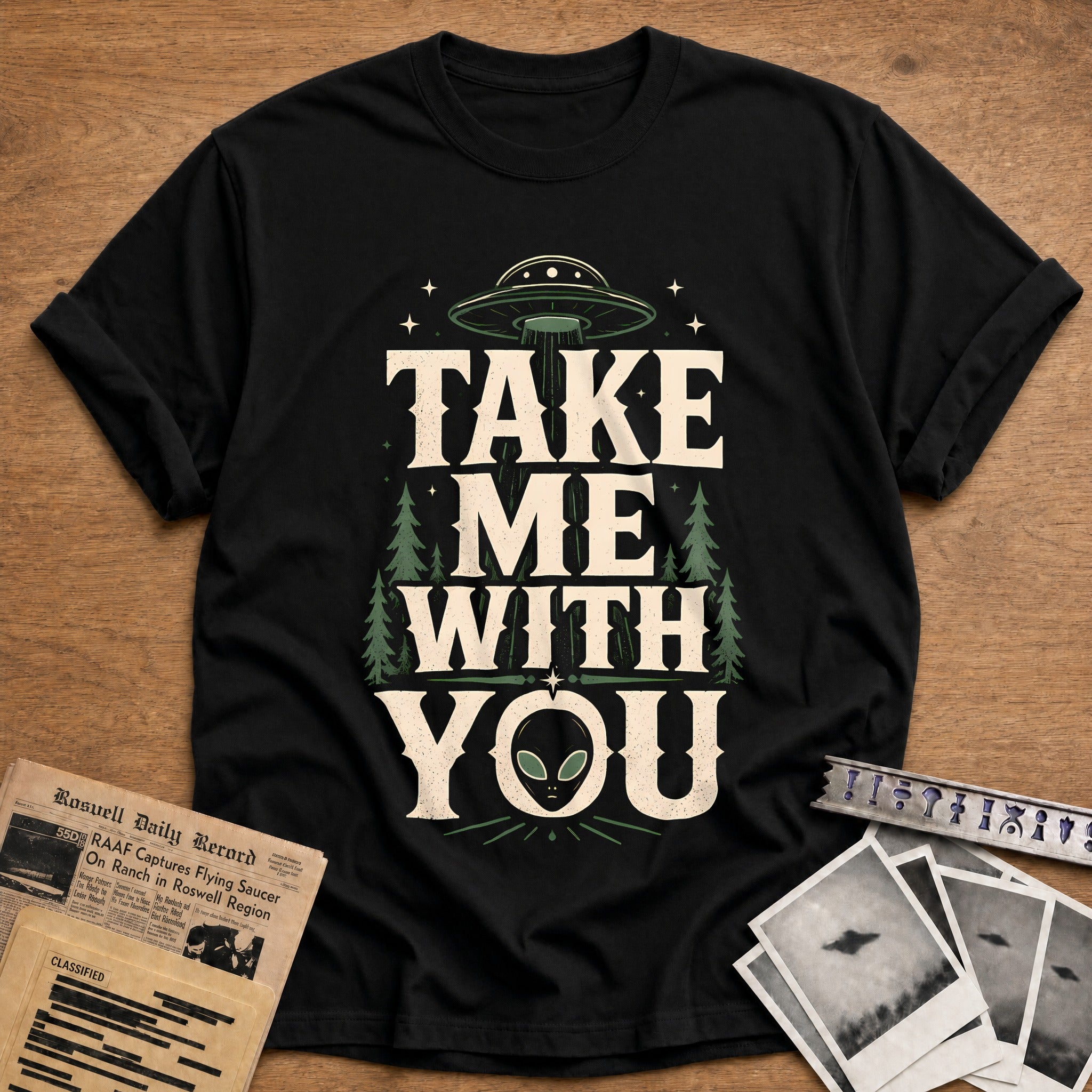 Take Me With You 55 T-Shirt - Black