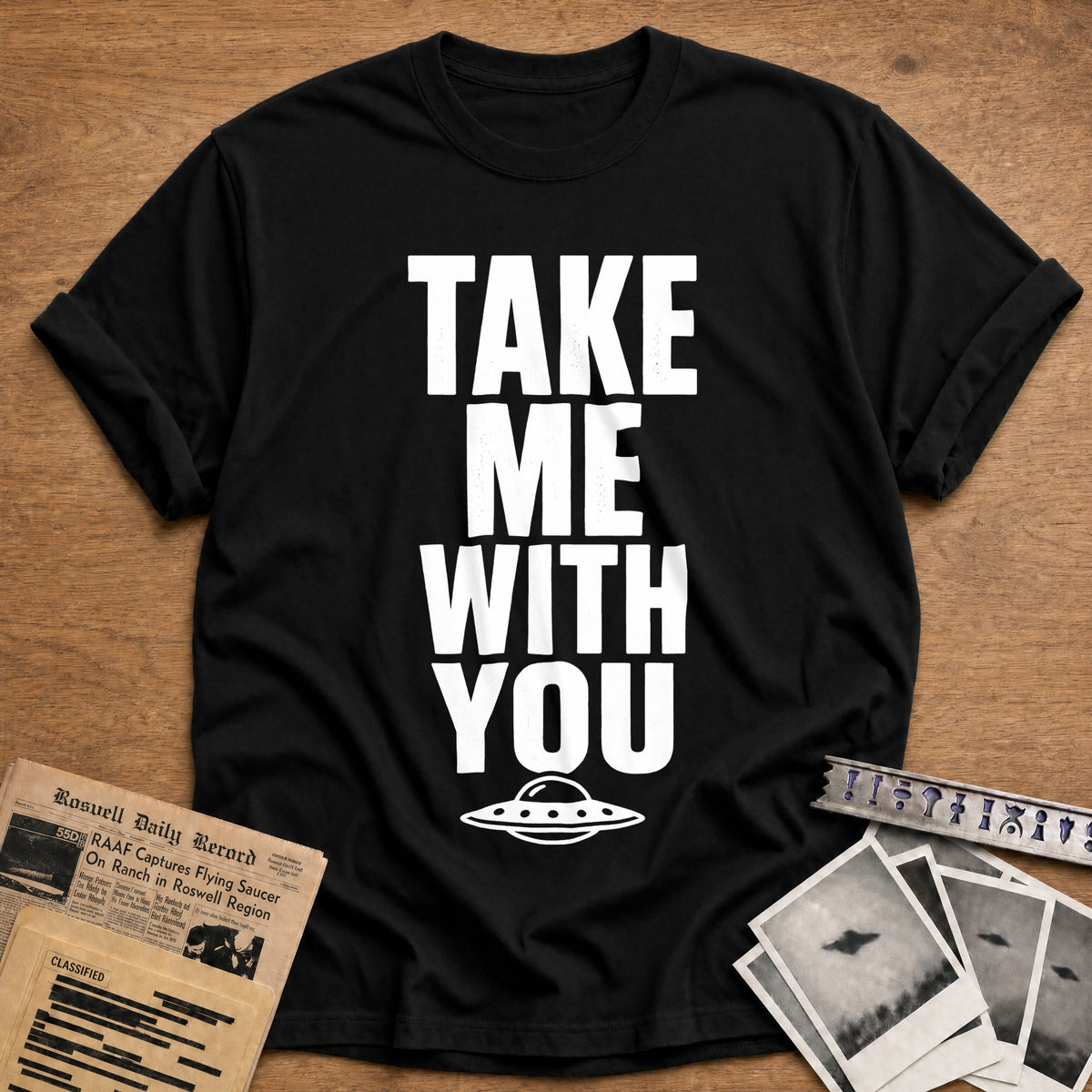 Take Me With You 77 T-Shirt - Black