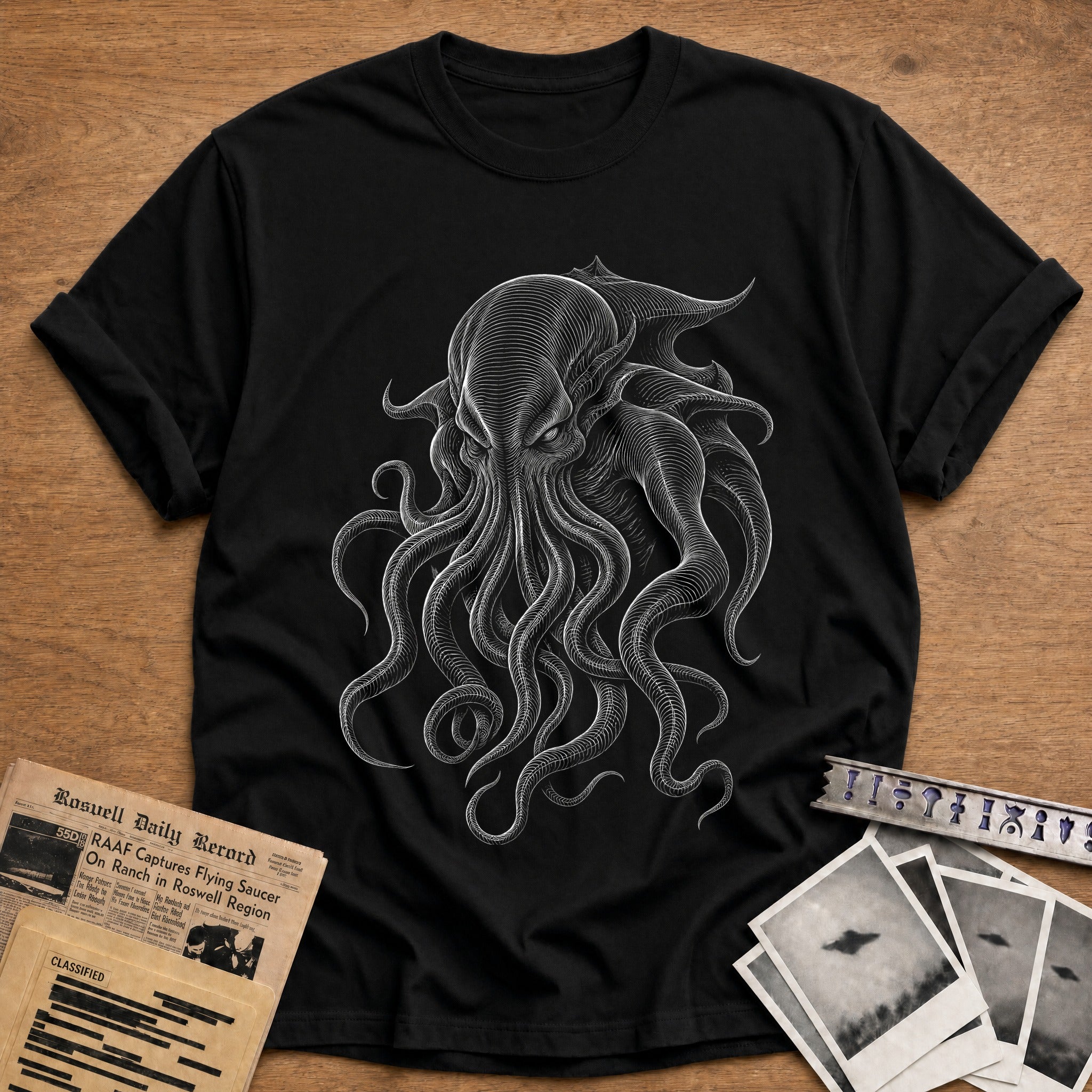 Tentacle Encounter T-Shirt - Black