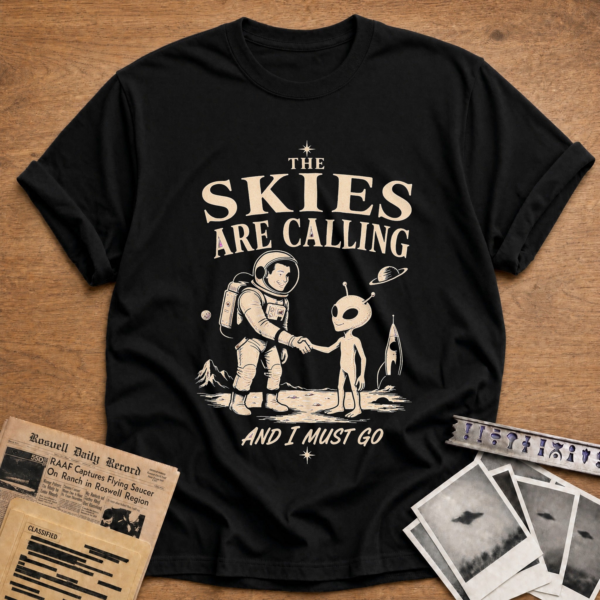The Skies Are Calling And I Must Go - Black