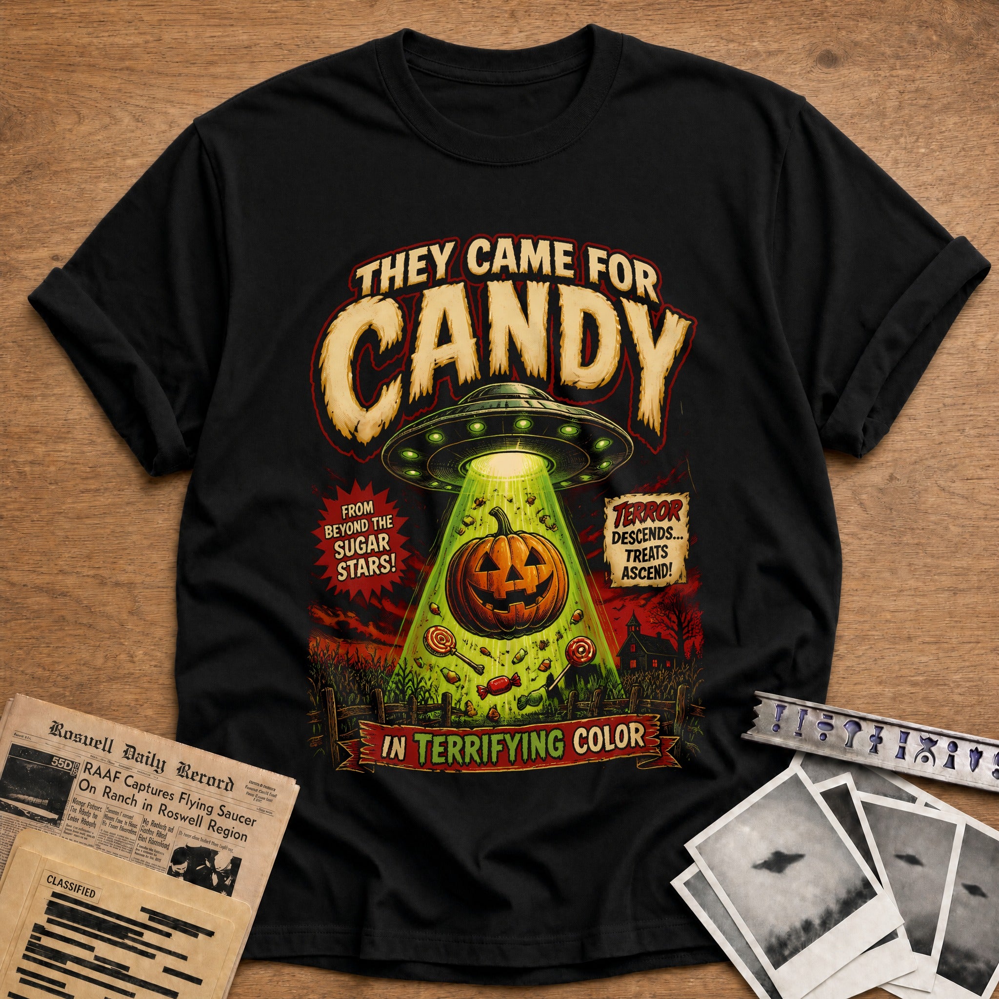 They Came For Candy 14 T-Shirt - Black