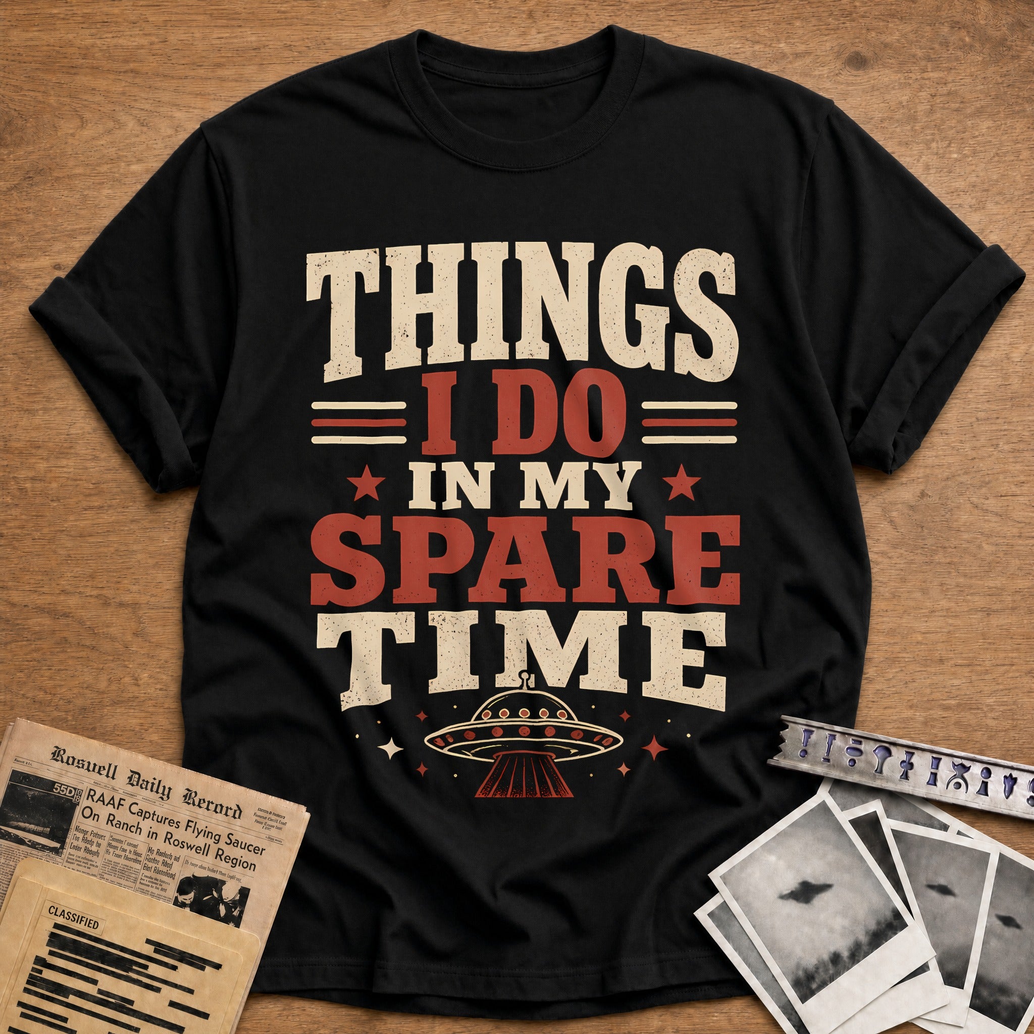 Things I Do In My Spare Time 12 T-Shirt - Black