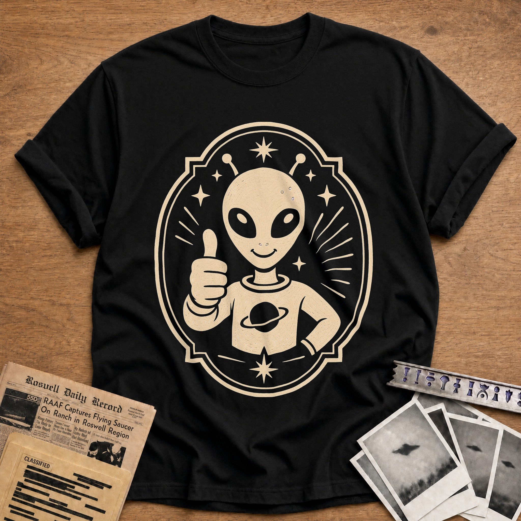 Thumbs Up From Space - Black