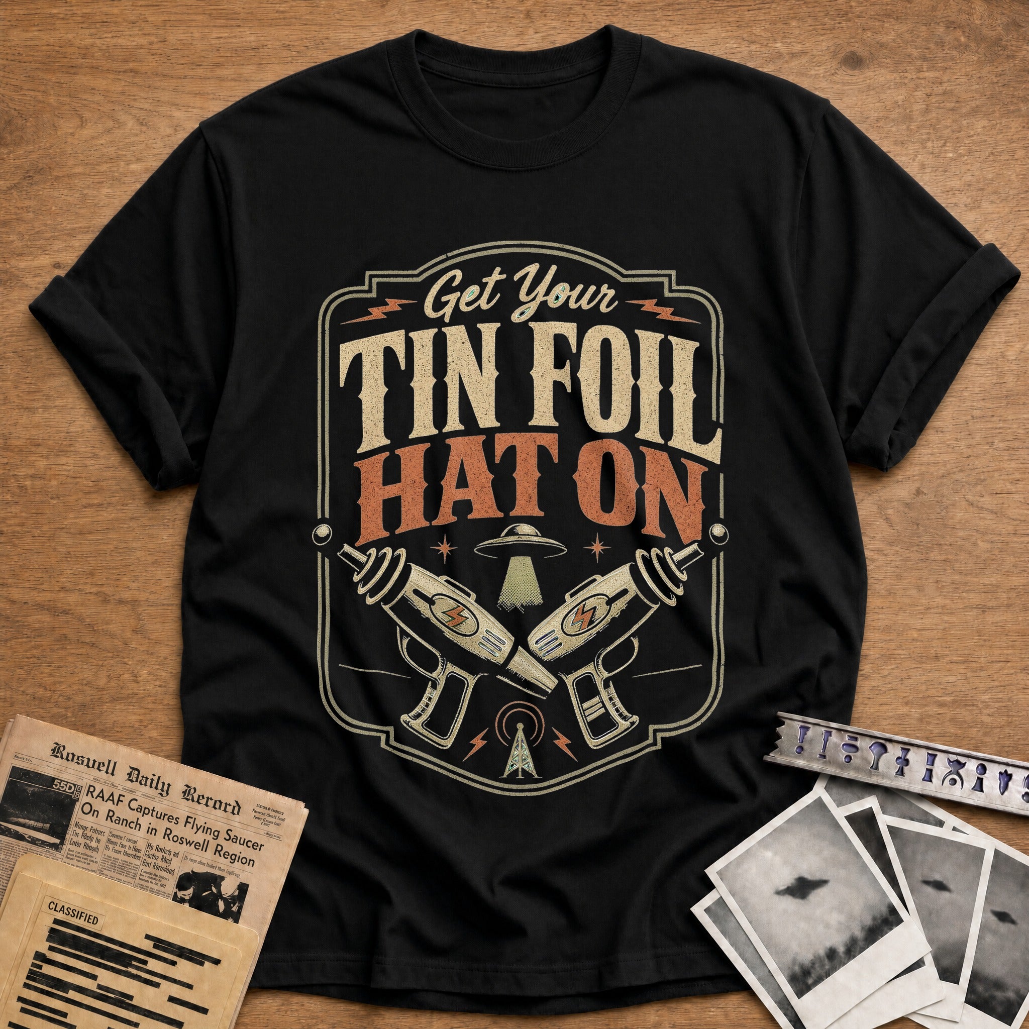 Tin Foil Hat On - Black