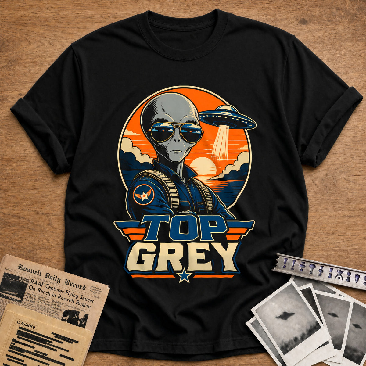 Top Grey 27 T-Shirt - Black