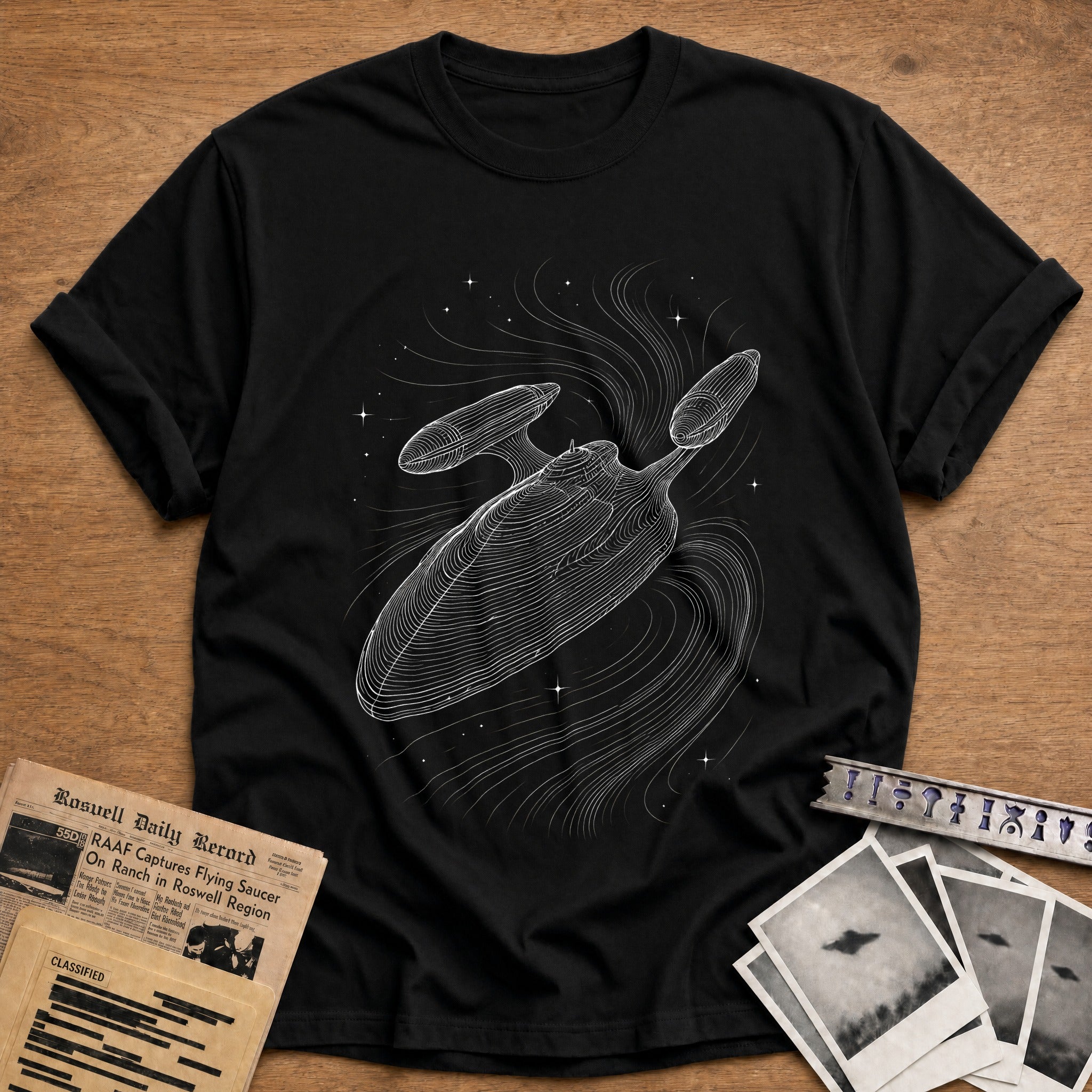 Tractor Beam T-Shirt - Black