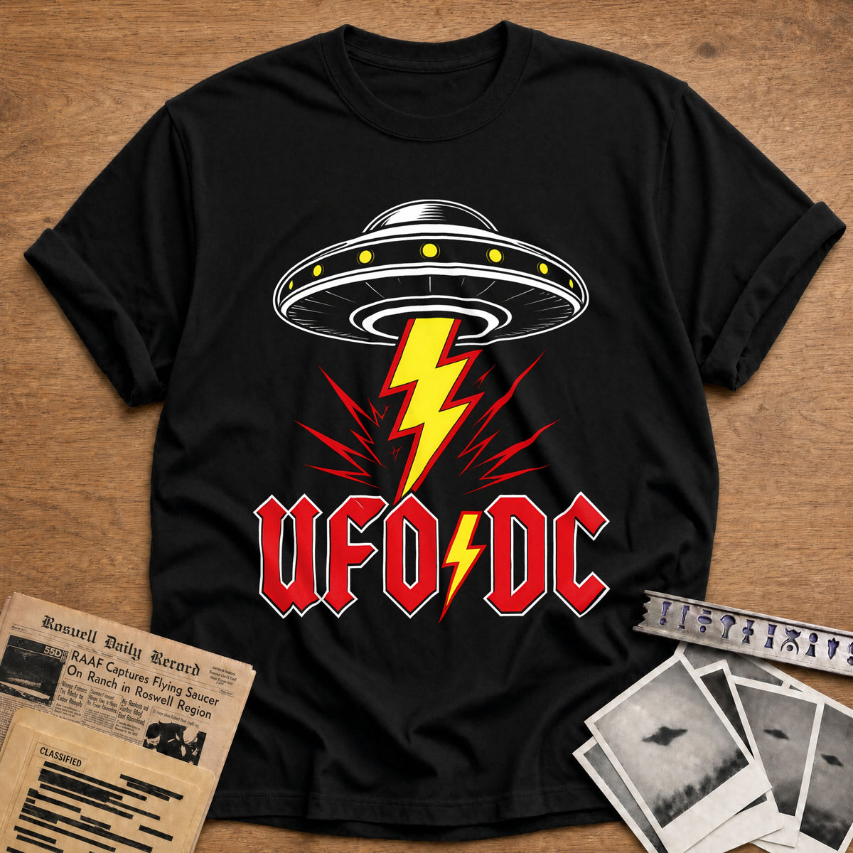 UFO DC 77 T-Shirt - Black