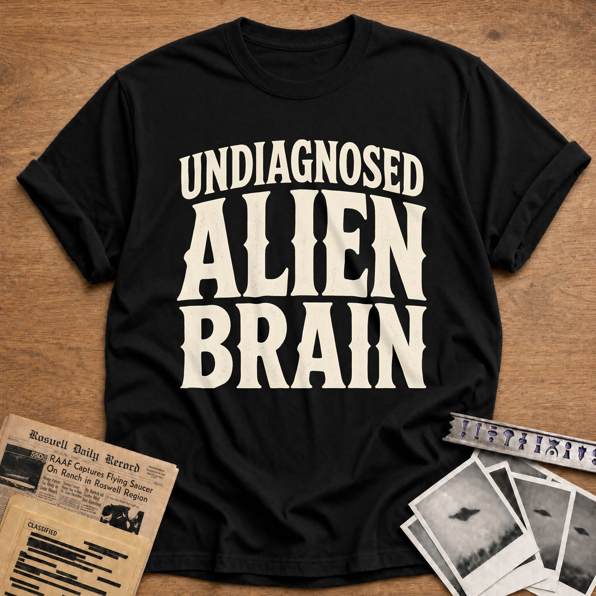Undiagnosed Alien Brain 49 T-Shirt - Black