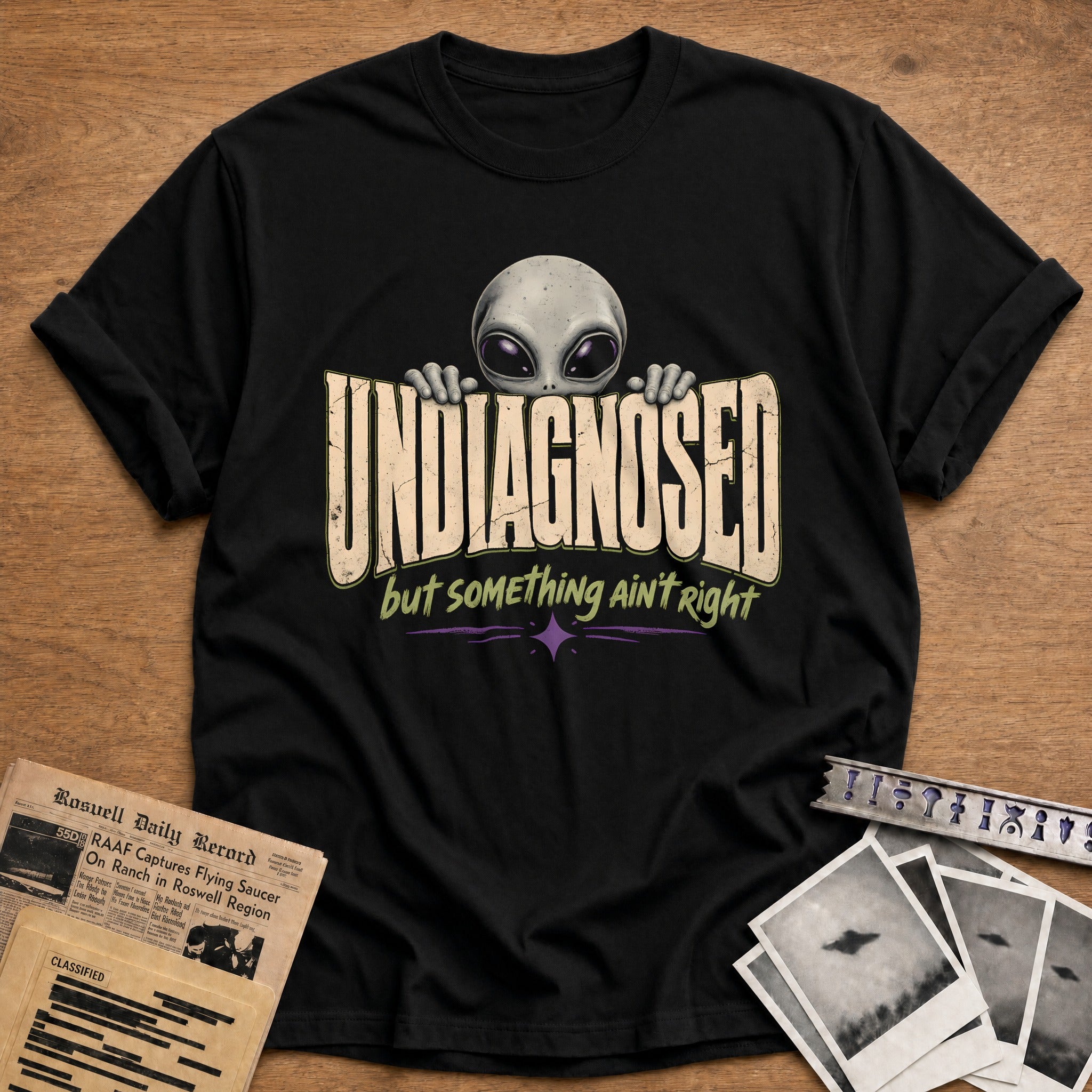 Undiagnosed Big Alien 44 T-Shirt - Black
