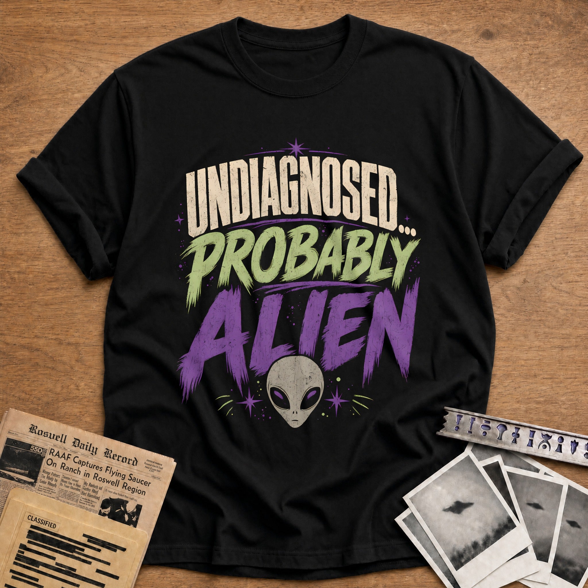Undiagnosed Probably Alien 41 T-Shirt - Black