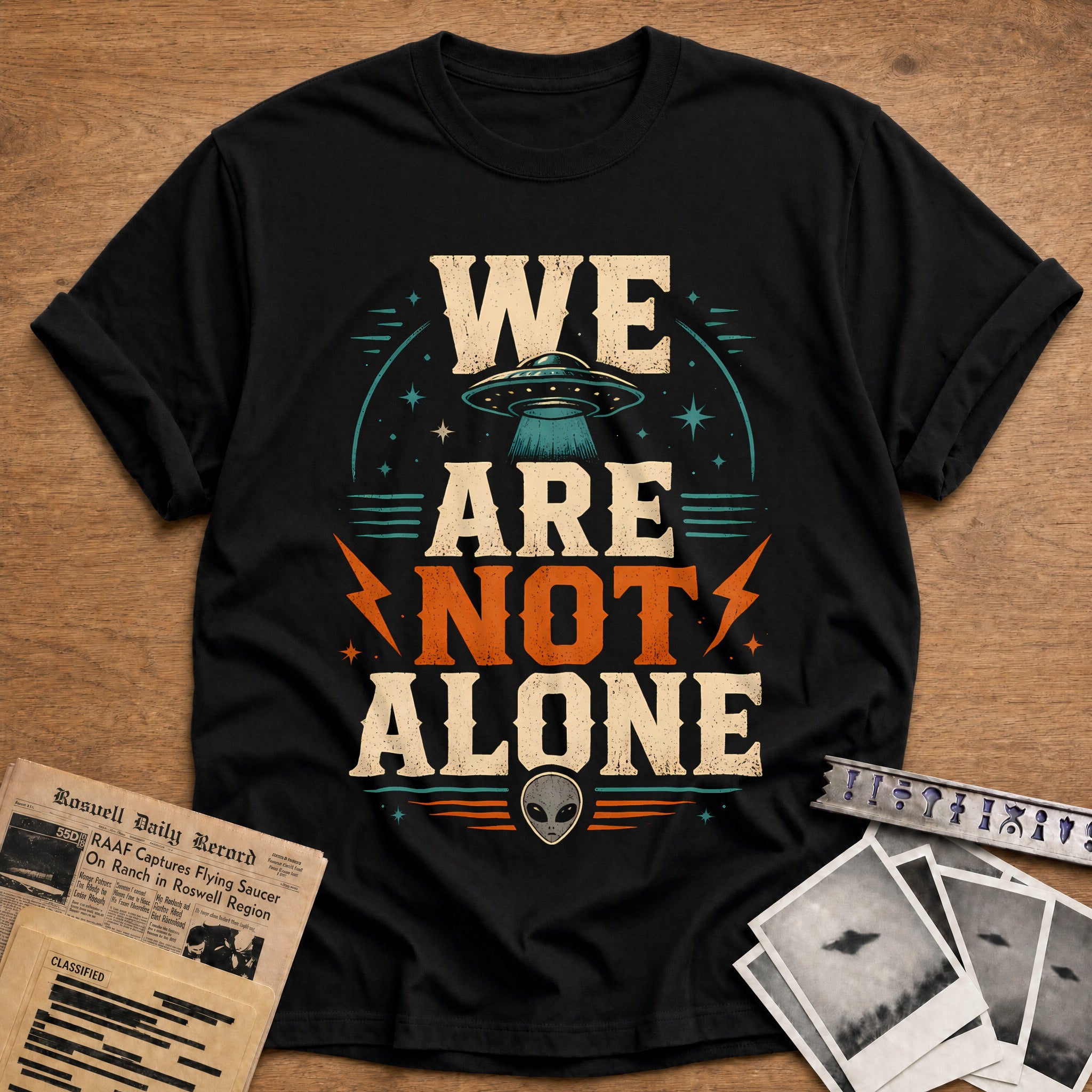 We Are Not Alone 24 T-Shirt - Black