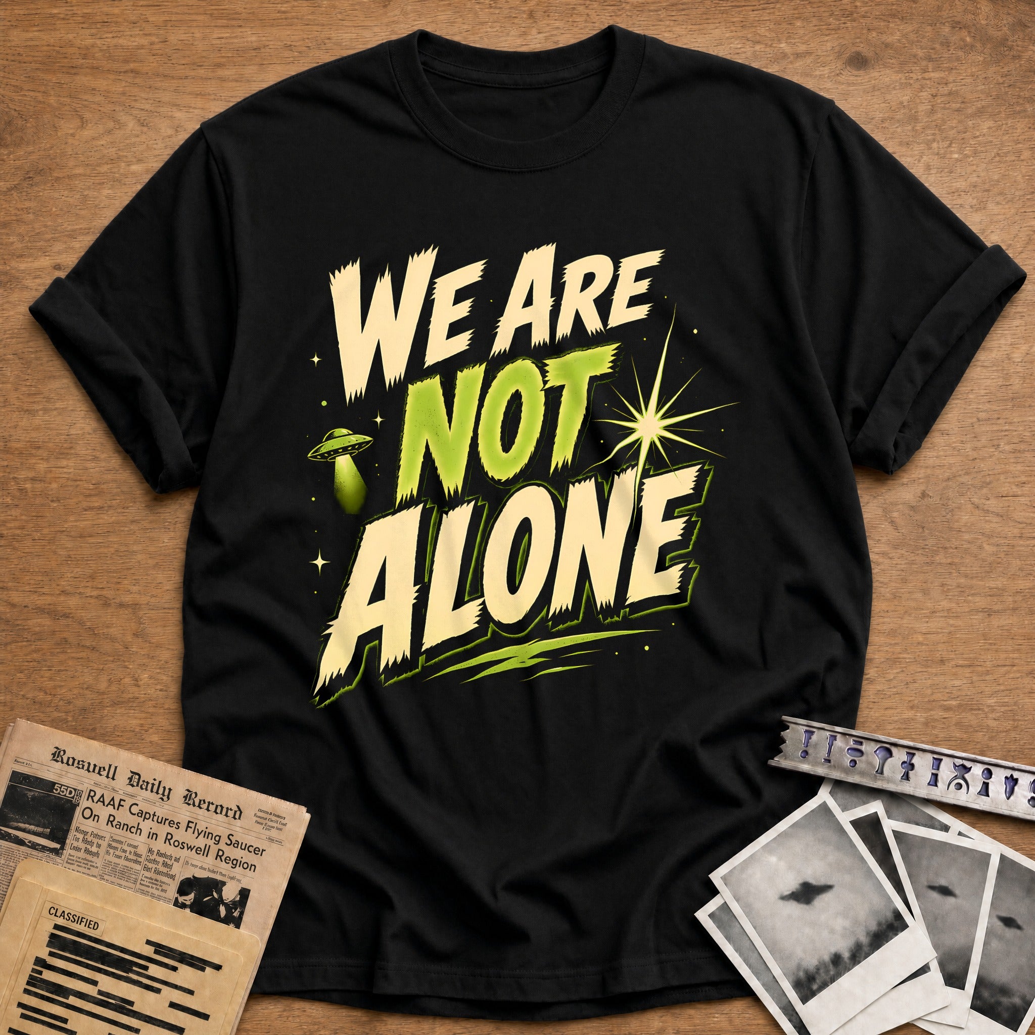 We Are Not Alone 92 T-Shirt - Black