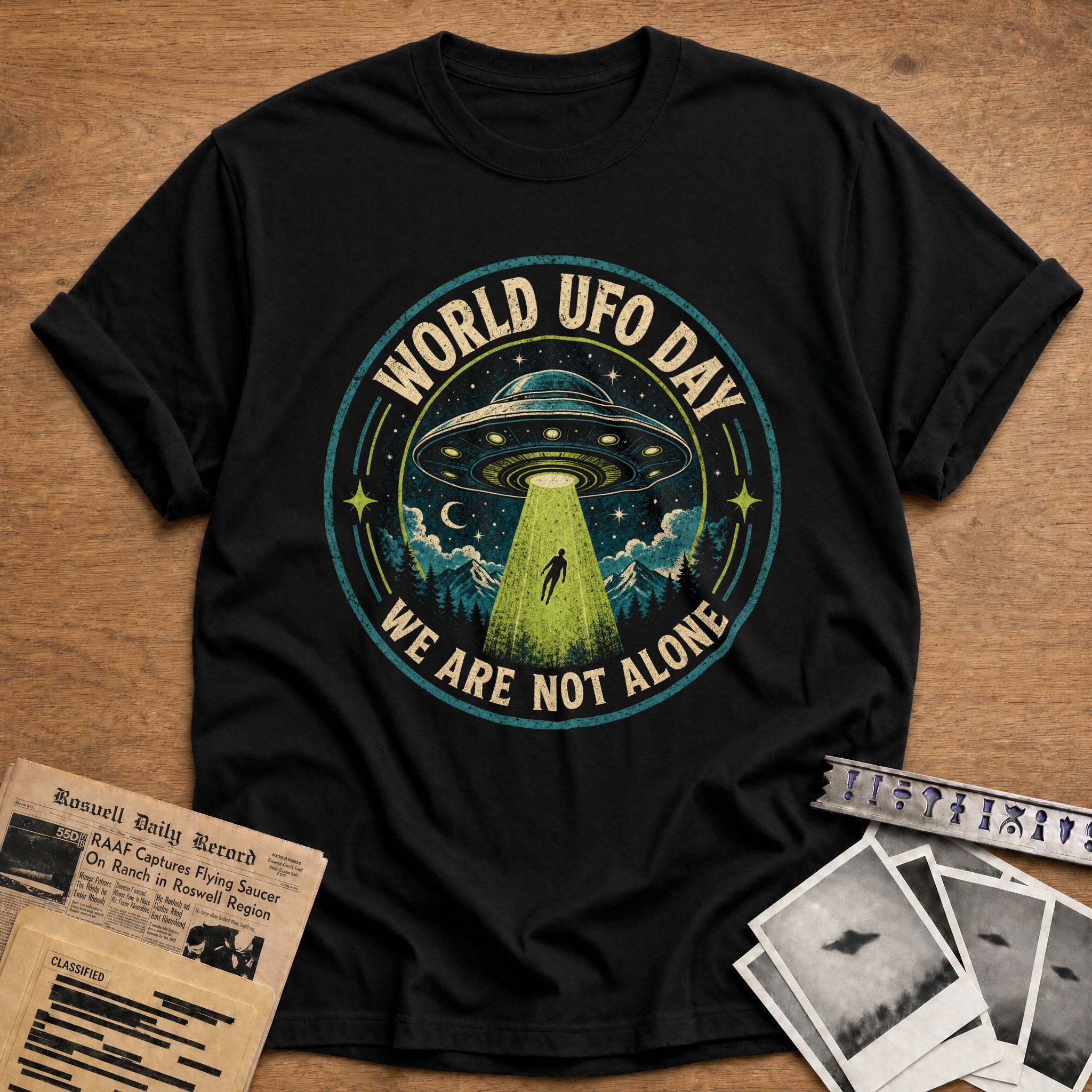 World UFO Day - Black