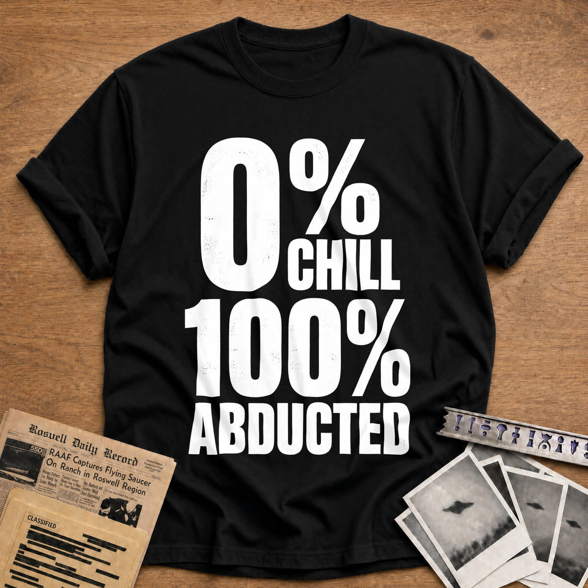 Zero Chill 100 Percent Abducted 63 T-Shirt - Black