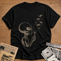 alien dandelion wishes ufo funny - Black