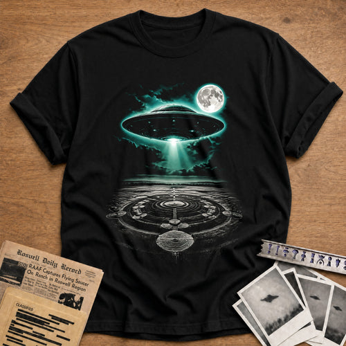 alien ufo abduction conspiracy theorist - Black