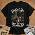 go outside worst case scenario you become an alien - Black