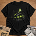 ufo desert night alien funny - Black