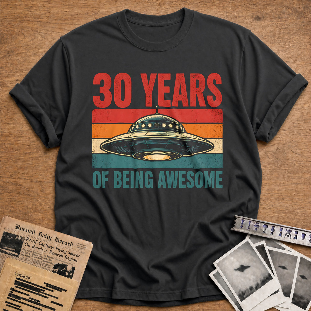 30 Being Awesome T-Shirt - Charcoal