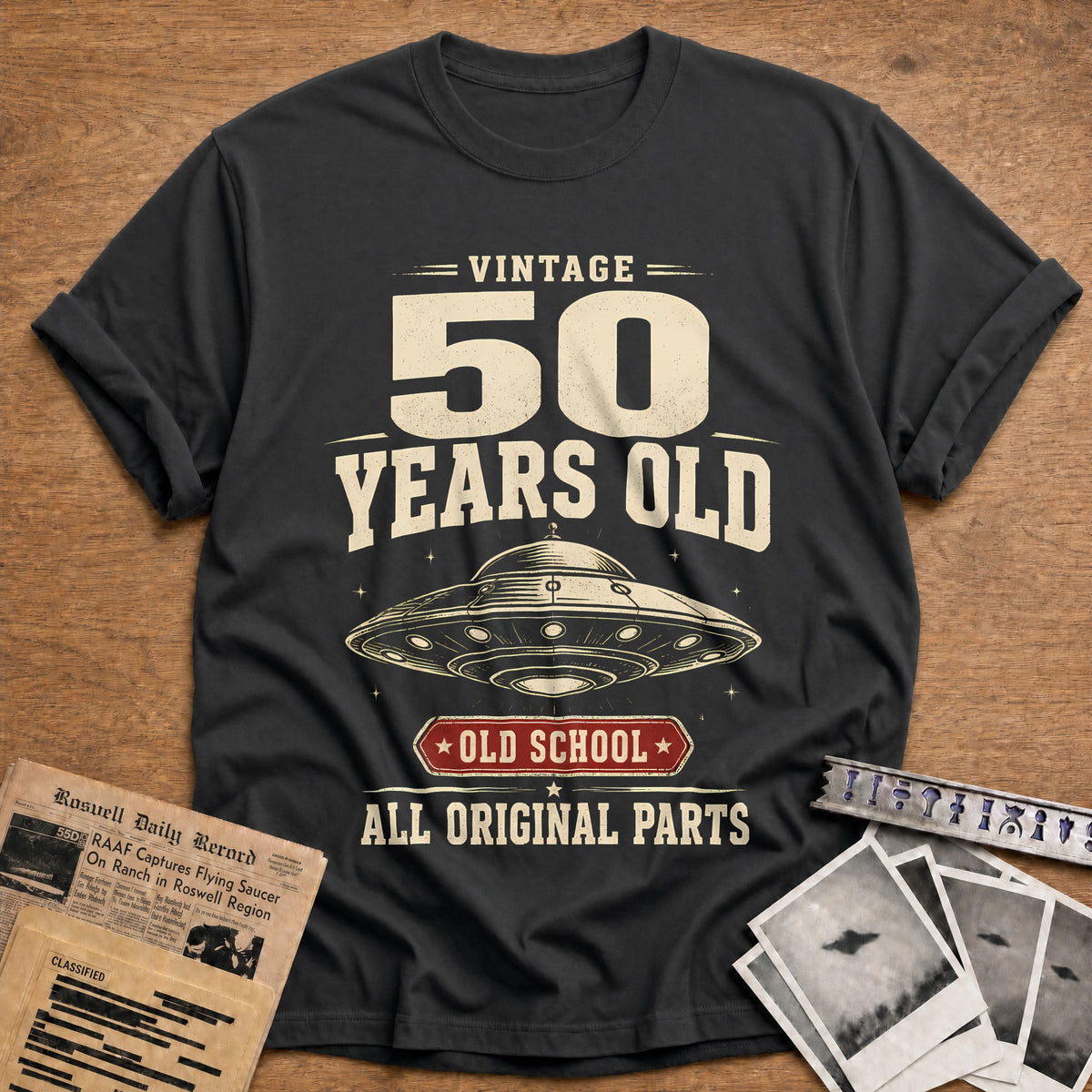 50 Original Parts T-Shirt - Charcoal