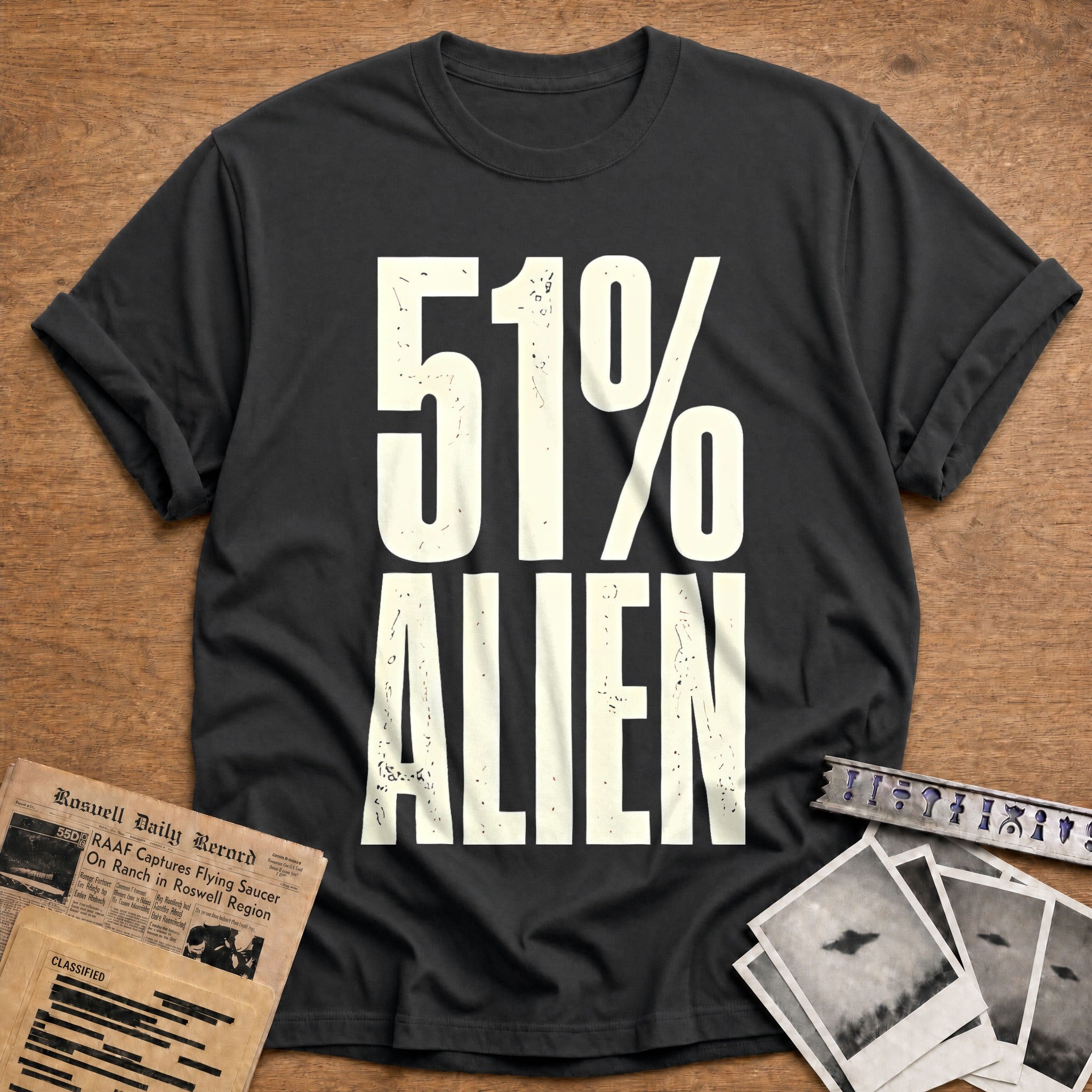 51 Percent Alien 24 T-Shirt - Charcoal