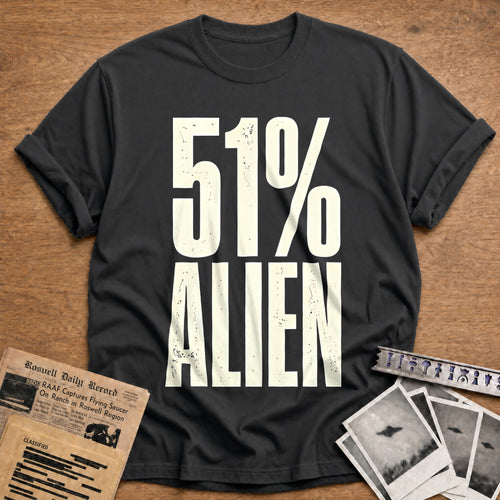 51 Percent Alien 24 T-Shirt - Charcoal