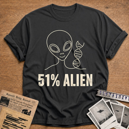 51 Percent Alien 90 T-Shirt - Charcoal