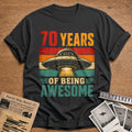 70 Being Awesome T-Shirt - Charcoal