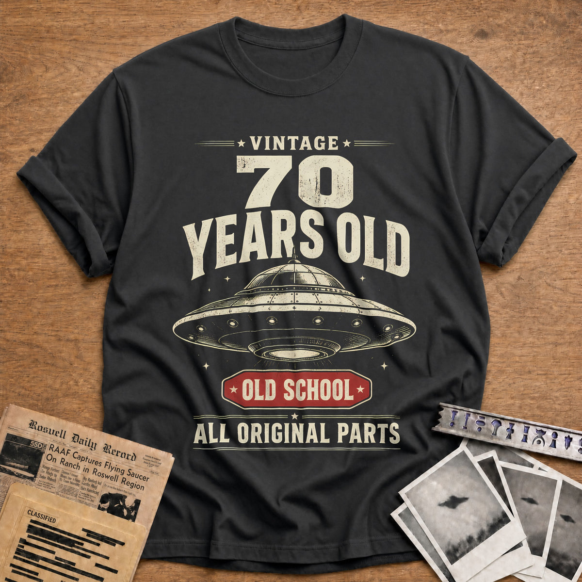 70 Original Parts T-Shirt - Charcoal