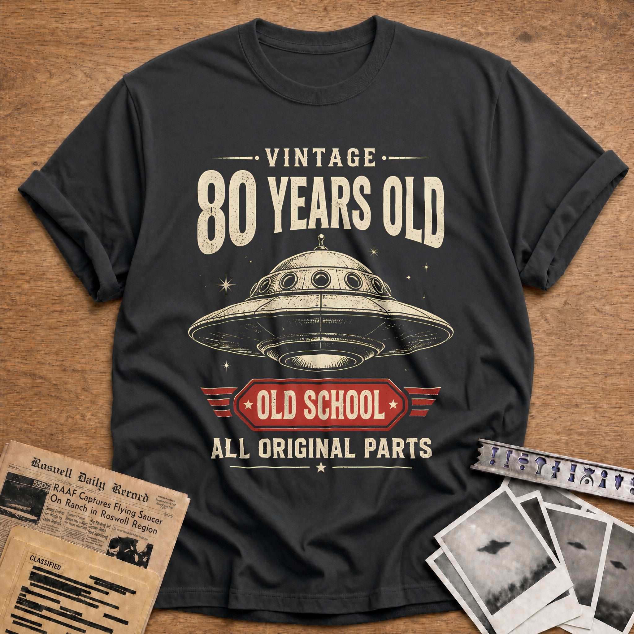 80 Original Parts T-Shirt - Charcoal