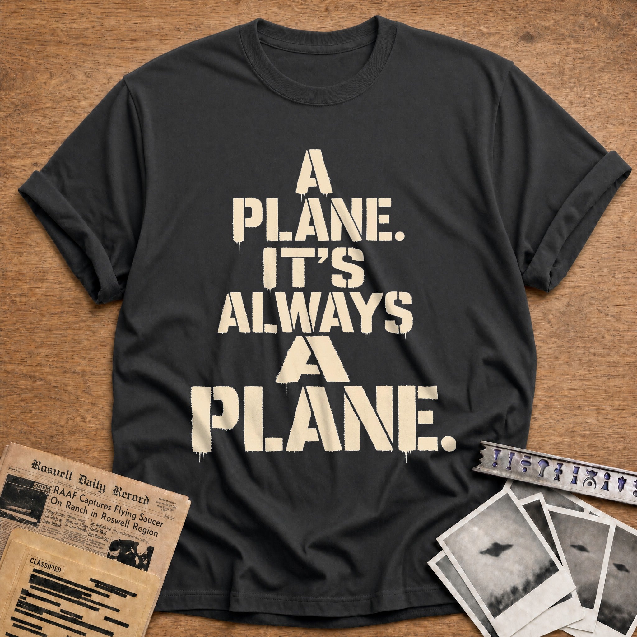 A Plane Its Always A Plane - Charcoal