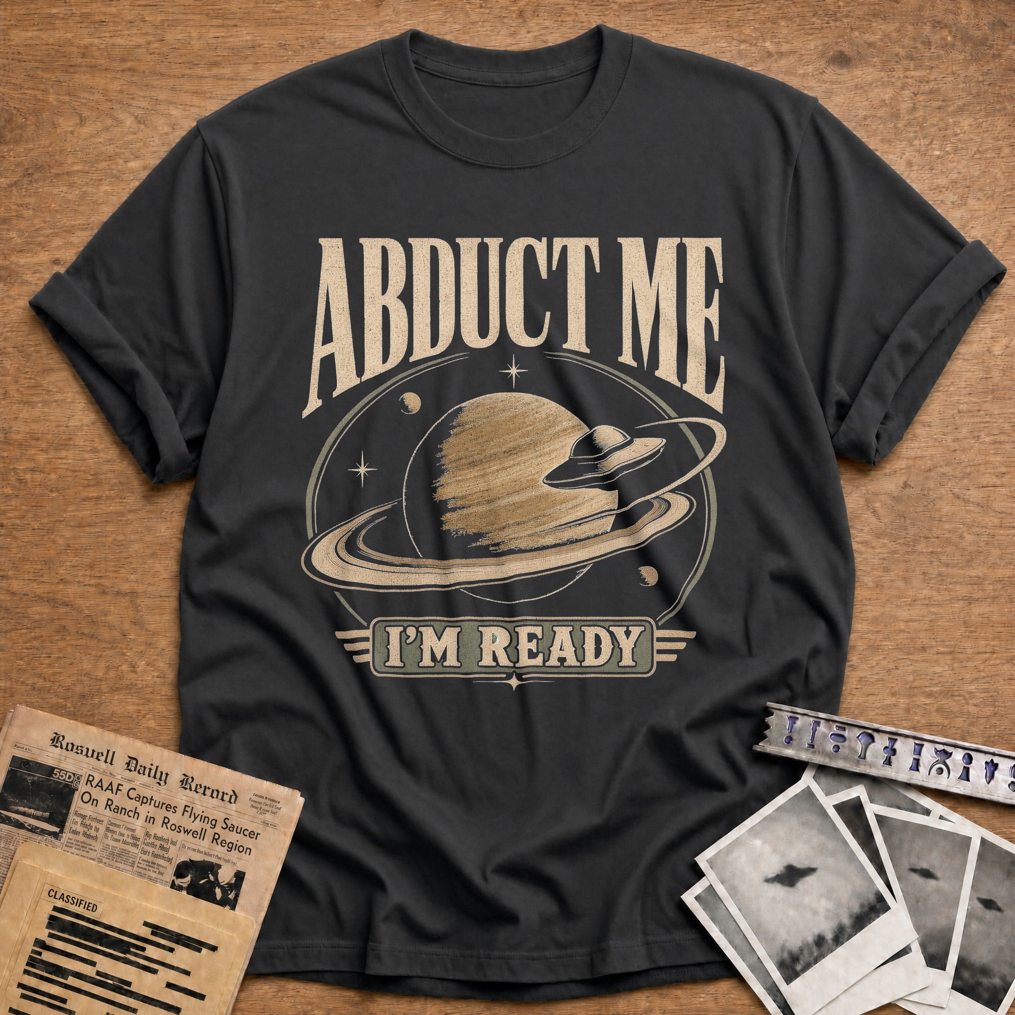 Abduct Me Im Ready - Charcoal