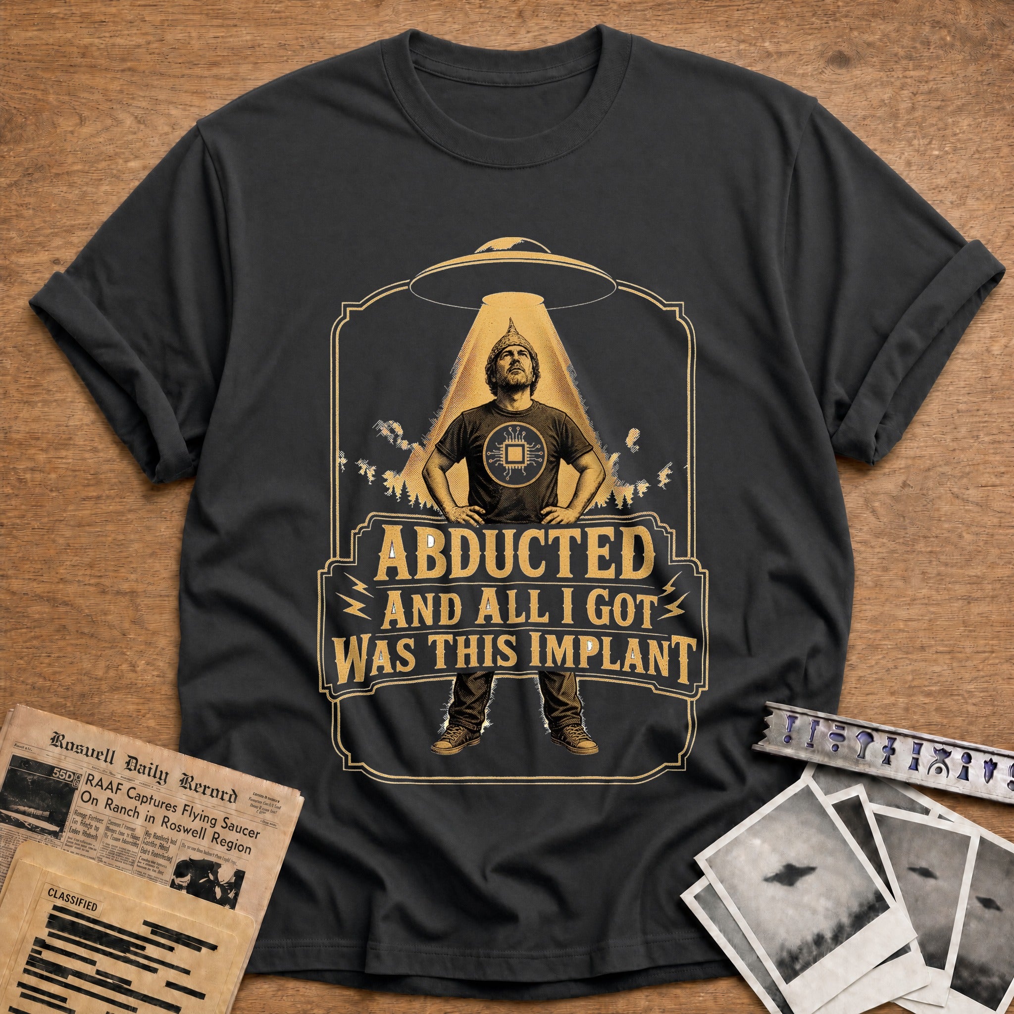 Abducted And All I Got Was This Implant - Charcoal