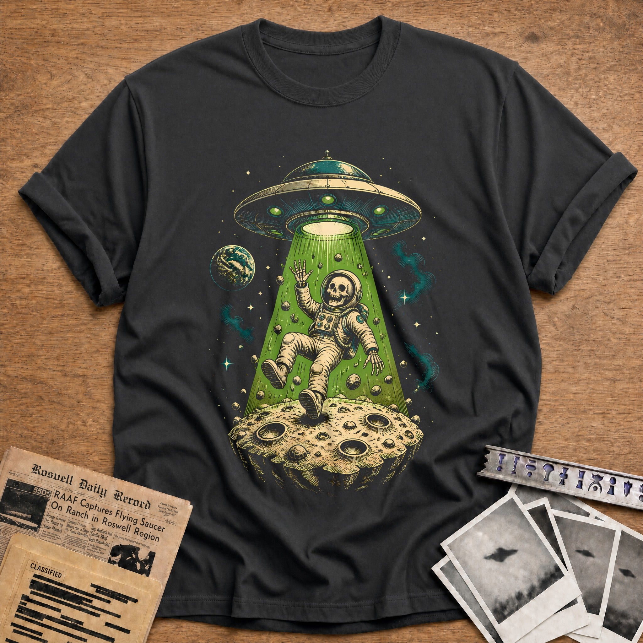 Abduction Protocol T-Shirt - Charcoal