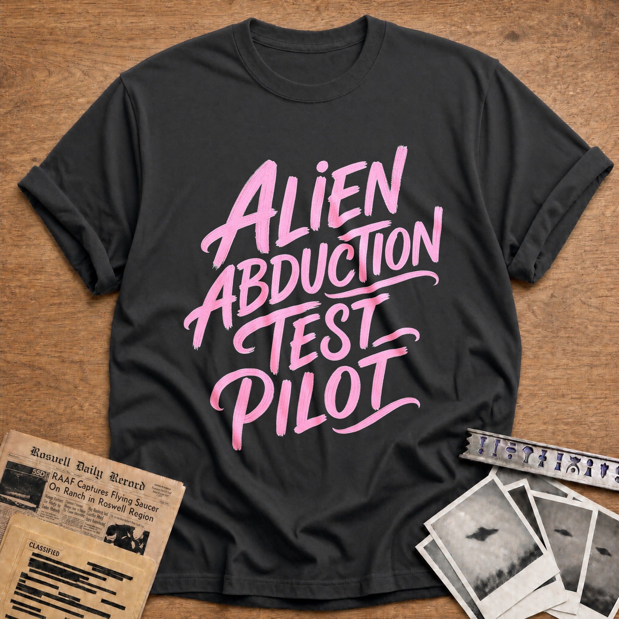 Alien Abduction Test Pilot - Charcoal