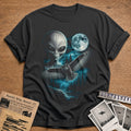 Alien Owl Full Moon 82 - Charcoal