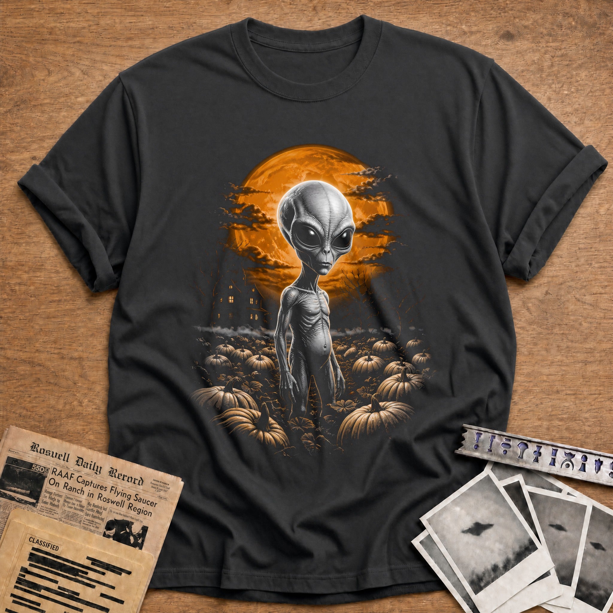 Alien Pumpkin Patch 44 - Charcoal