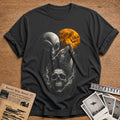 Alien Wolf Flaming Skull 98 - Charcoal